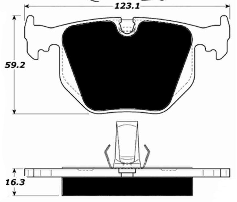 Porterfield Brake Pads for 2005 BMW X5 3.0i
