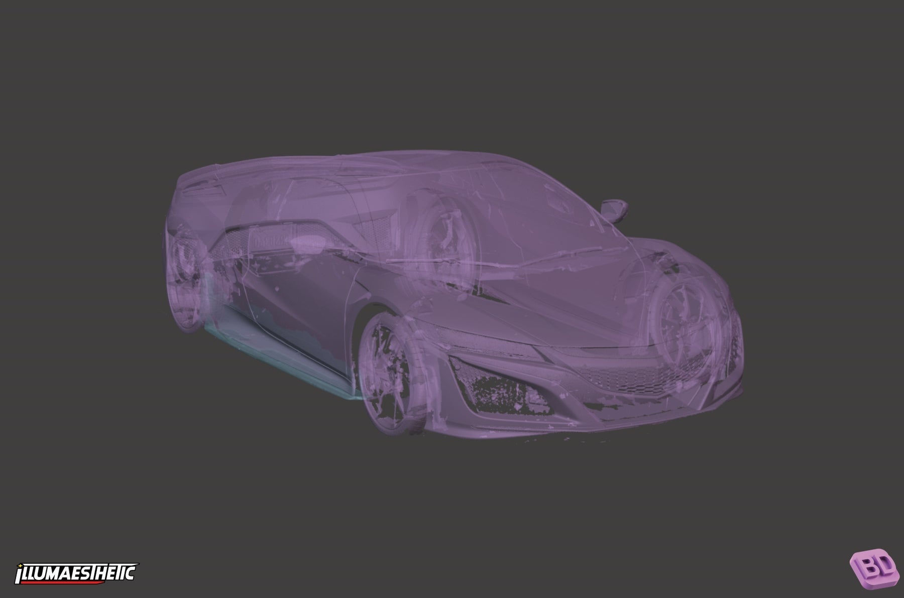 Acura Honda NSX (NC1) 3D Scan (2016-2021)