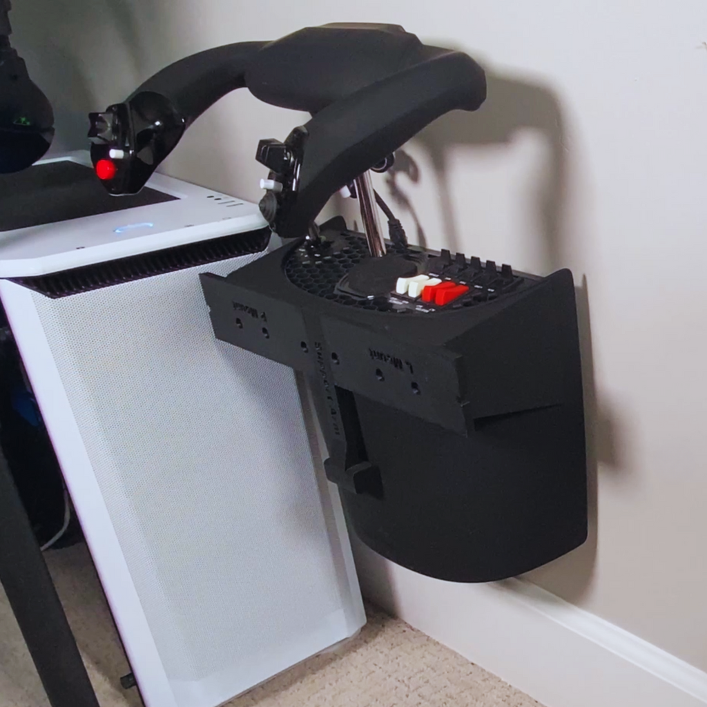 Honeycomb Alpha Wall Mount / Yoke Mount / Flight Simulator Accessory for Organized Cockpit Setup MSFS & X-Plane