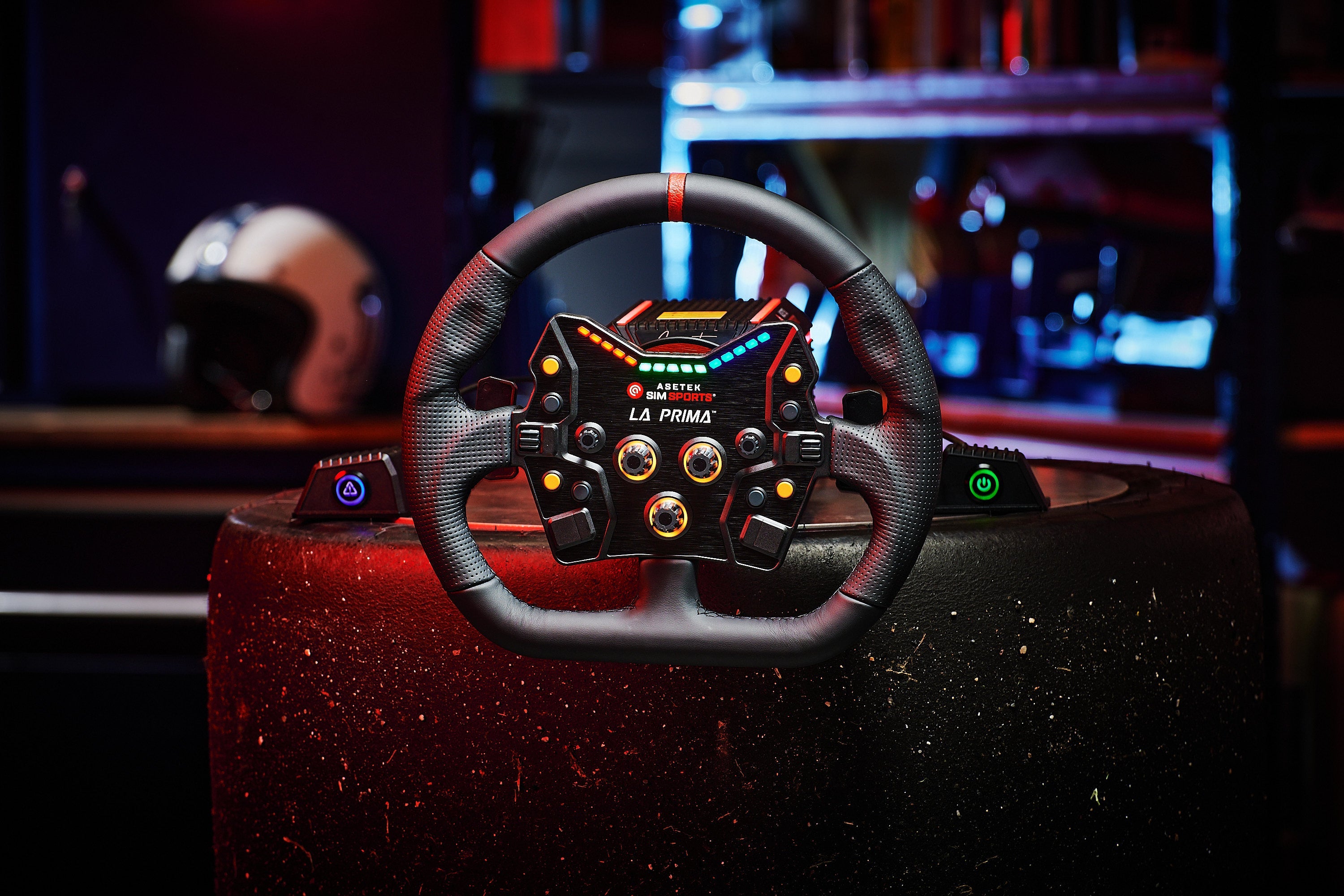 Asetek SimSports Wheel GT Rim - Closed D Black Leather