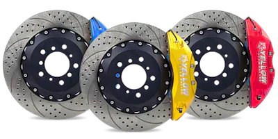 Yellow Speed Racing Rear 4 Piston Ultra Big Brake Kit - Nissan Stagea 1996-2001 (WC34)