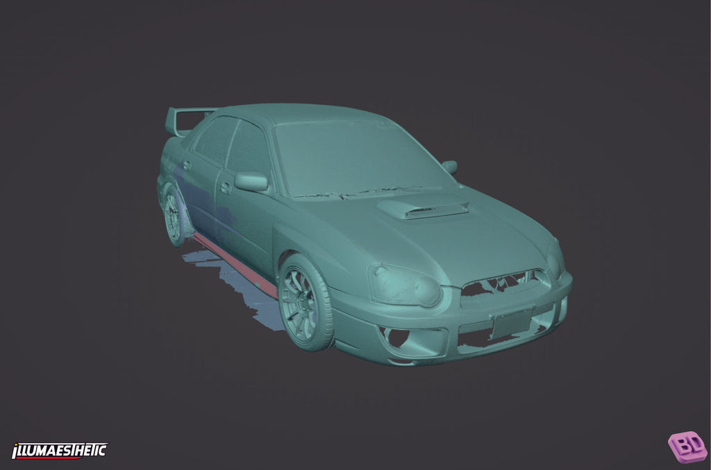 Subaru Impreza WRX STI Blobeye (GD) 3D Scan (2004-2005)