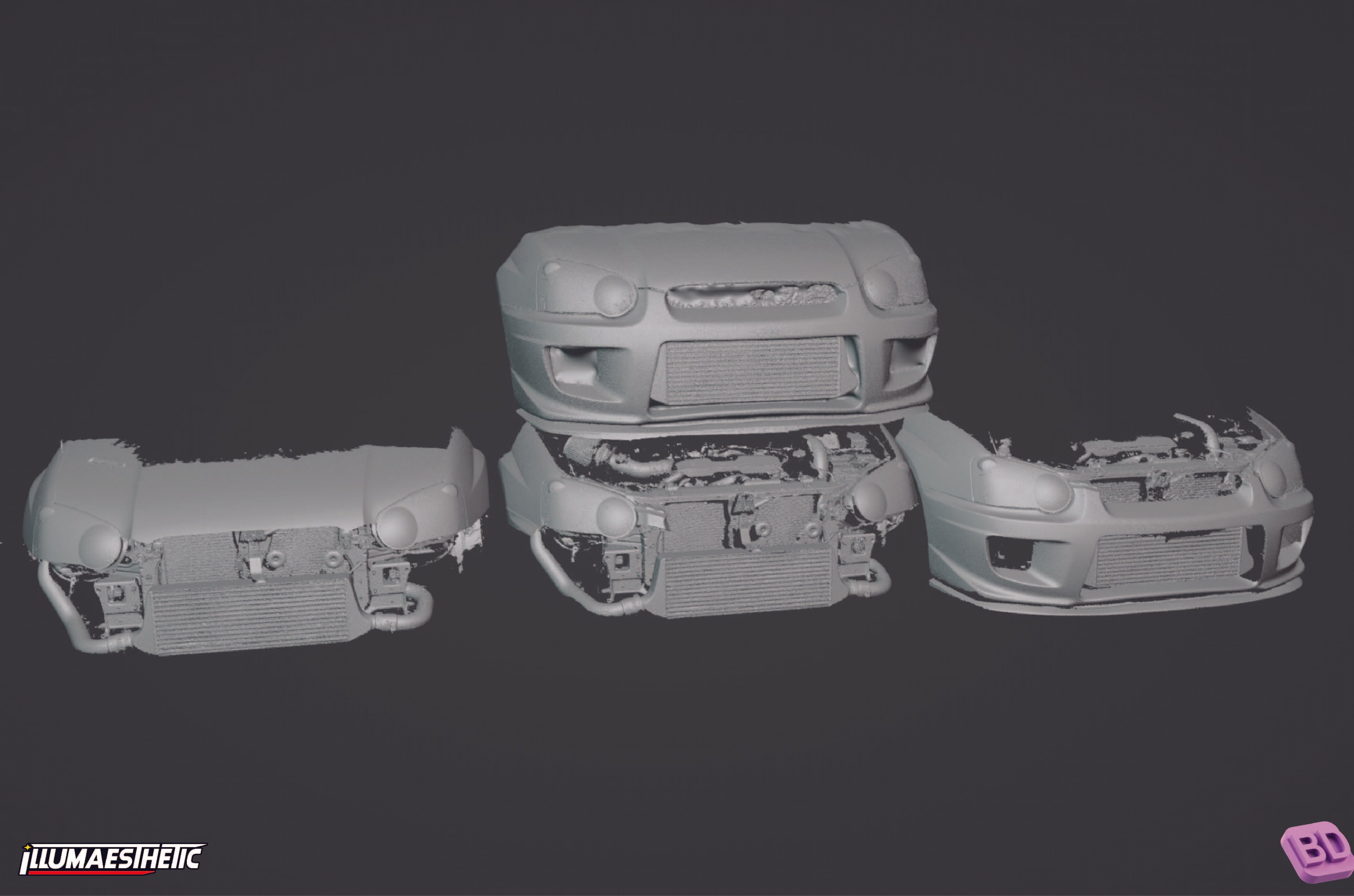 Subaru Impreza WRX STI Blobeye (GD) 3D Scan (2004-2005)