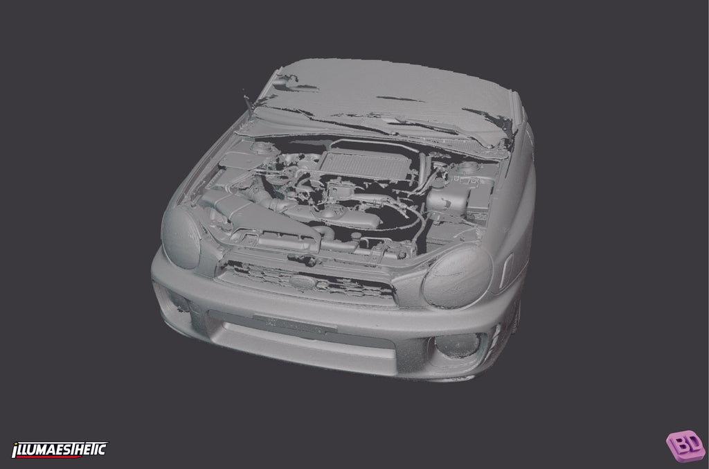 Subaru Impreza WRX STI Bugeye (GD) 3D Scan (2001-2003)