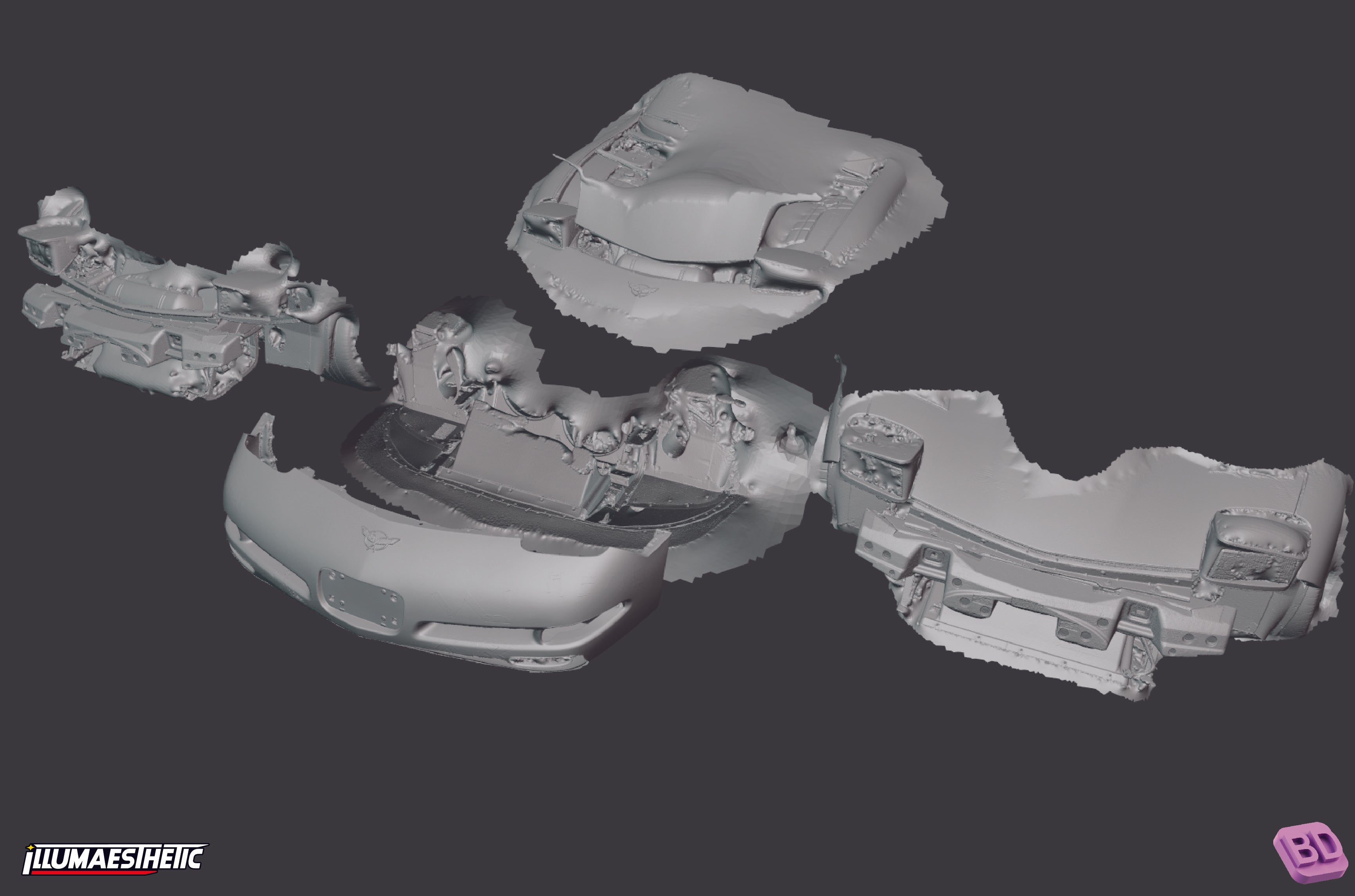 Chevrolet Corvette C5 3D Scan (1997-2004)