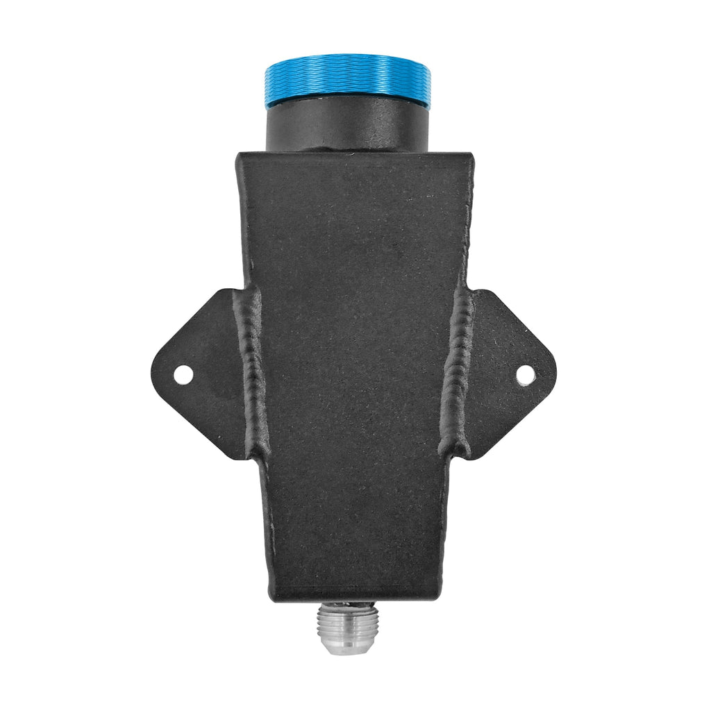 Lightweight Late Model Radiator - Double Pass - 26.8" x 19.6" + Remote Fill Tank - Blue Cap