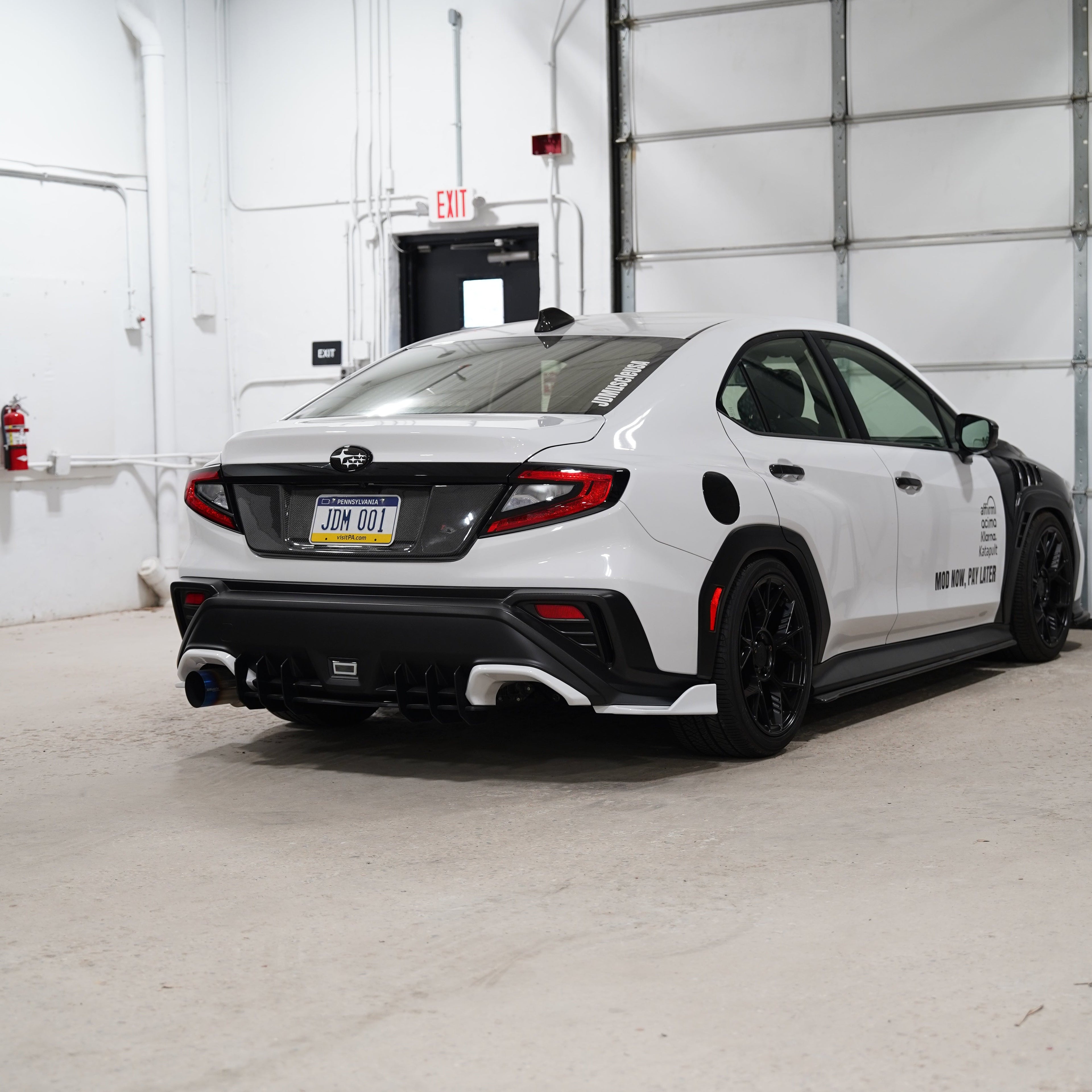 JDMuscle [22-25 WRX] V1 Rear Spats ABS / Paint Matched / Carbon Fiber
