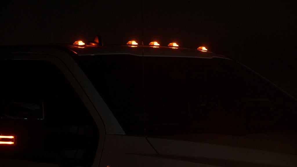OLM Cab Light Replacement Set (Smoke Lens/Amber Light) - 2017-2022 Ford Super Duty F250/F350