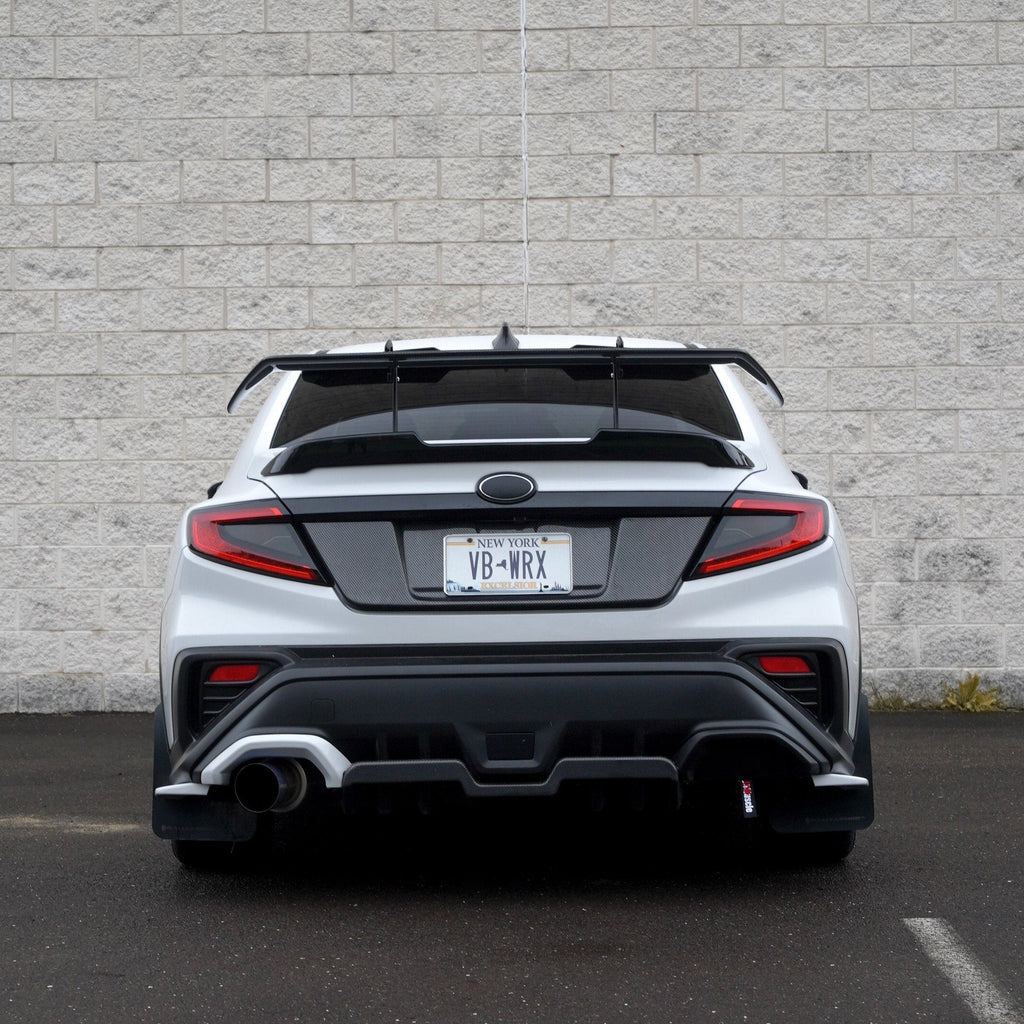JDMuscle [22-25 WRX] STI Style Swan Neck Spoiler Paint Matched / Carbon Fiber