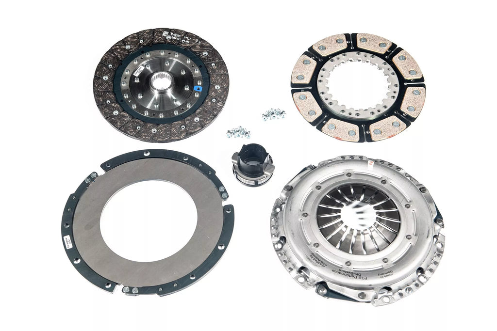 PTB-Racing Twin Disc Clutch Kit with Dual Mass Flywheel for BMW N55 6-bolt