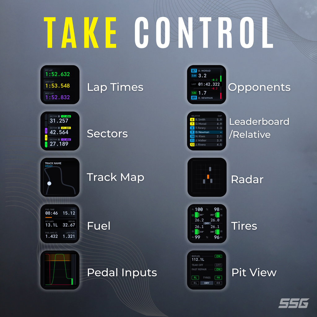SSG Dashboard Display DV-8