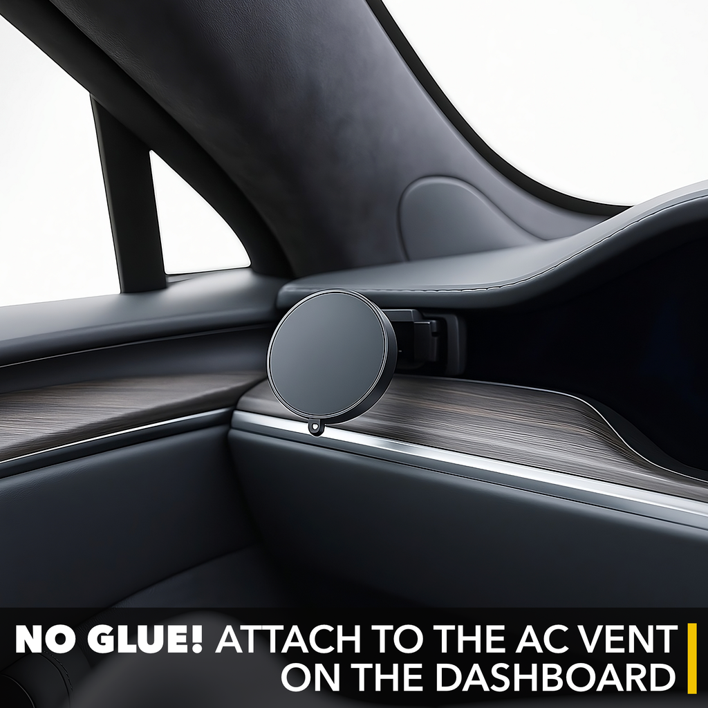 Dashboard Phone Mount | Magnetic or Clamp for Tesla Model S & Model X Refresh