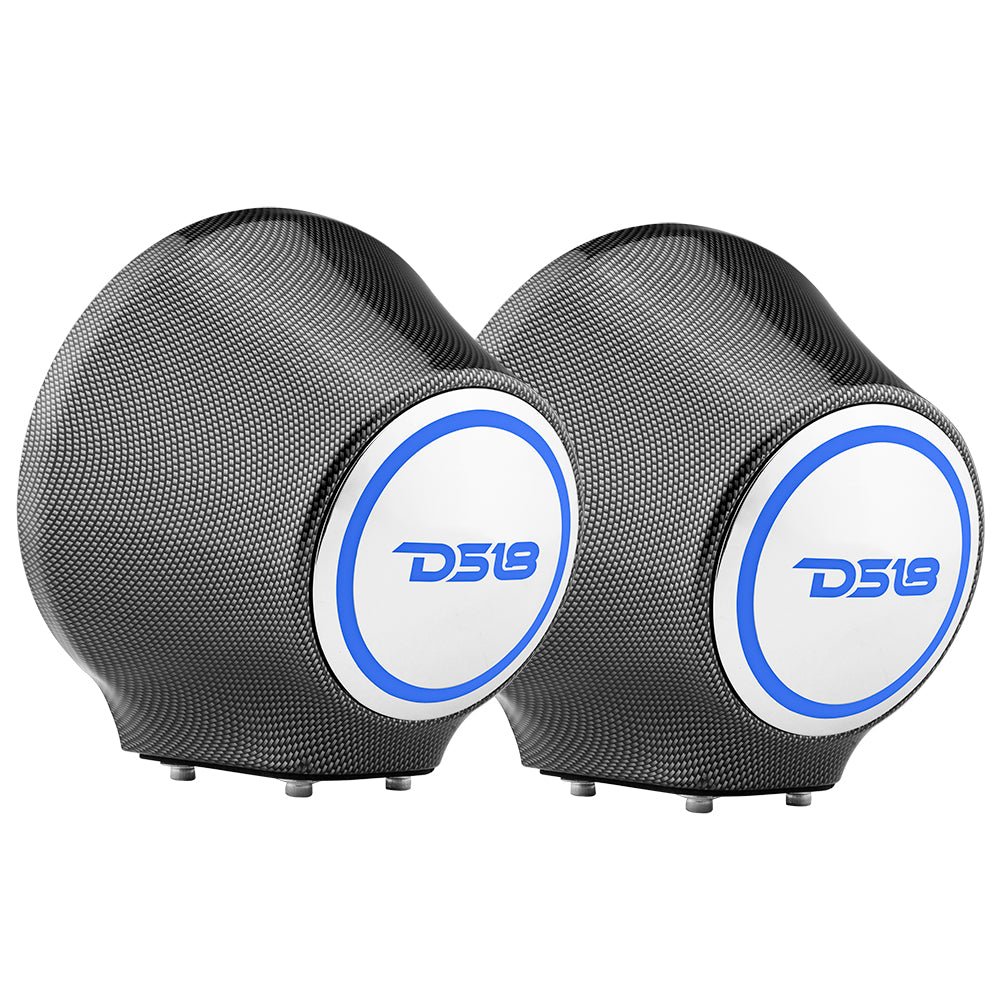 6.5” Universal Flat Mount Kick Panel Speaker Pod – Jet Skis, Jeeps, Motorcycles – RGB LED Lights