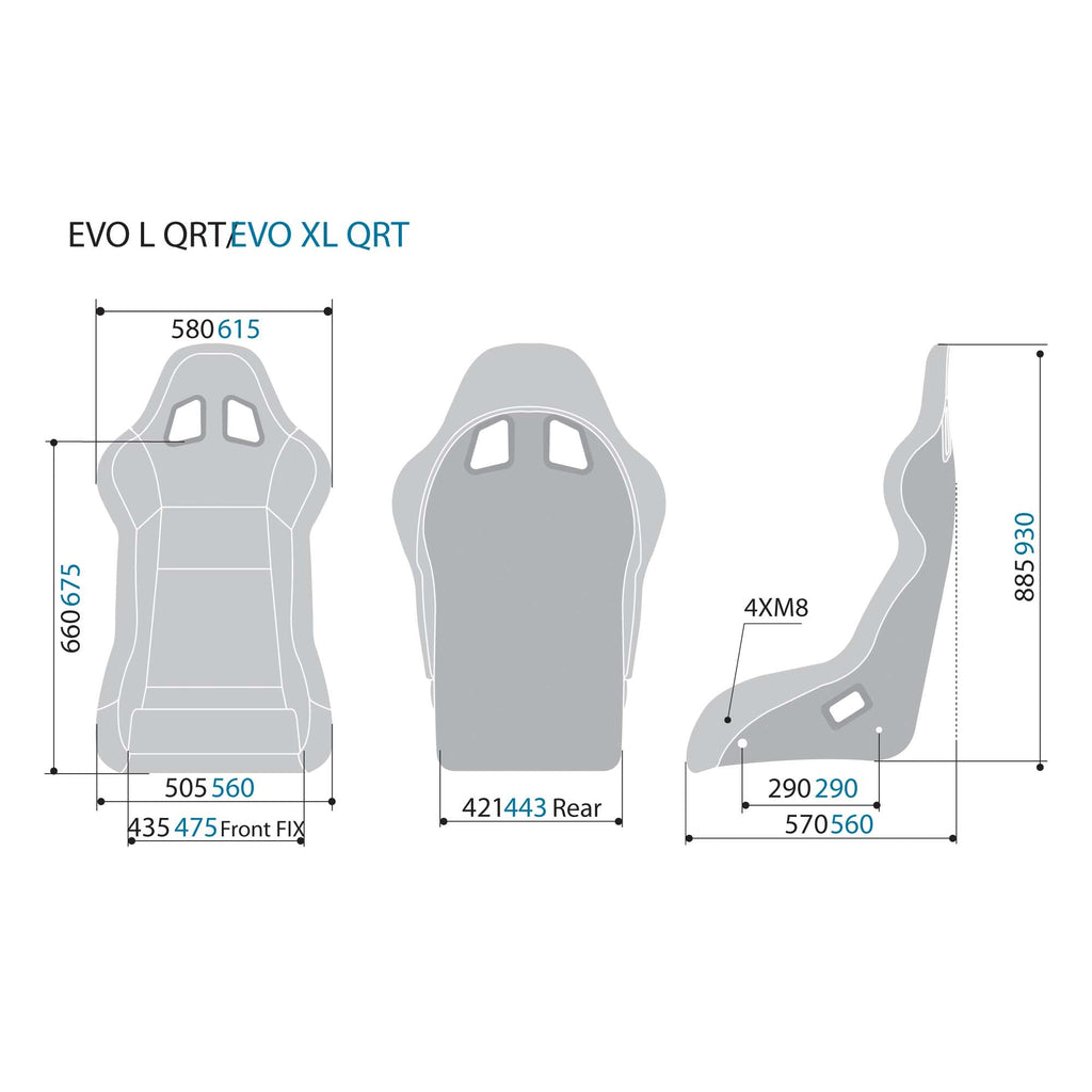 Sparco Evo XL QRT X Fiberglass Racing Seat