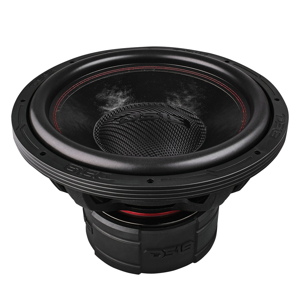 4 Stack Rms EXL 15” Subwoofer Quad Stack with Reinforced Cone 3000 Watts RMS 4” Dv ...