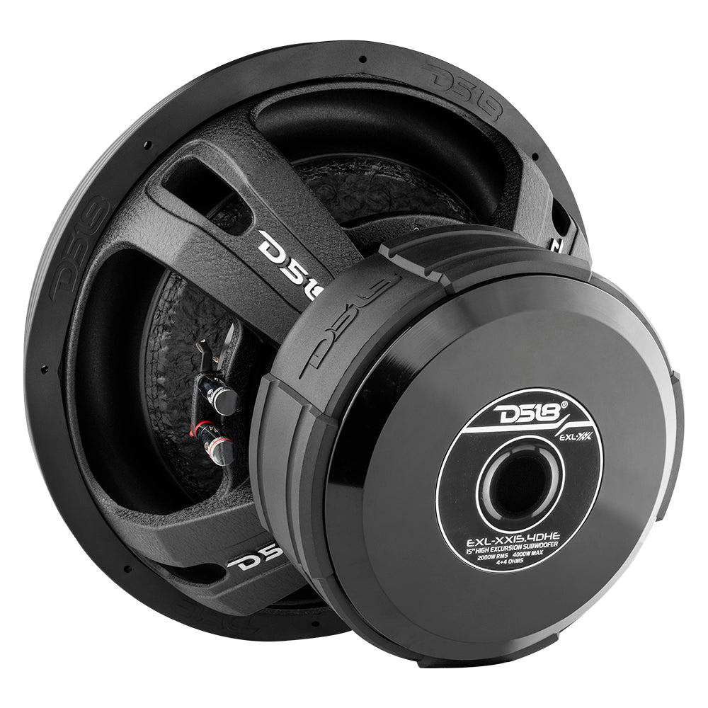 EXL XX 15" High Excursion Subwoofer 2000 Watts Rms DVC 4-Ohm