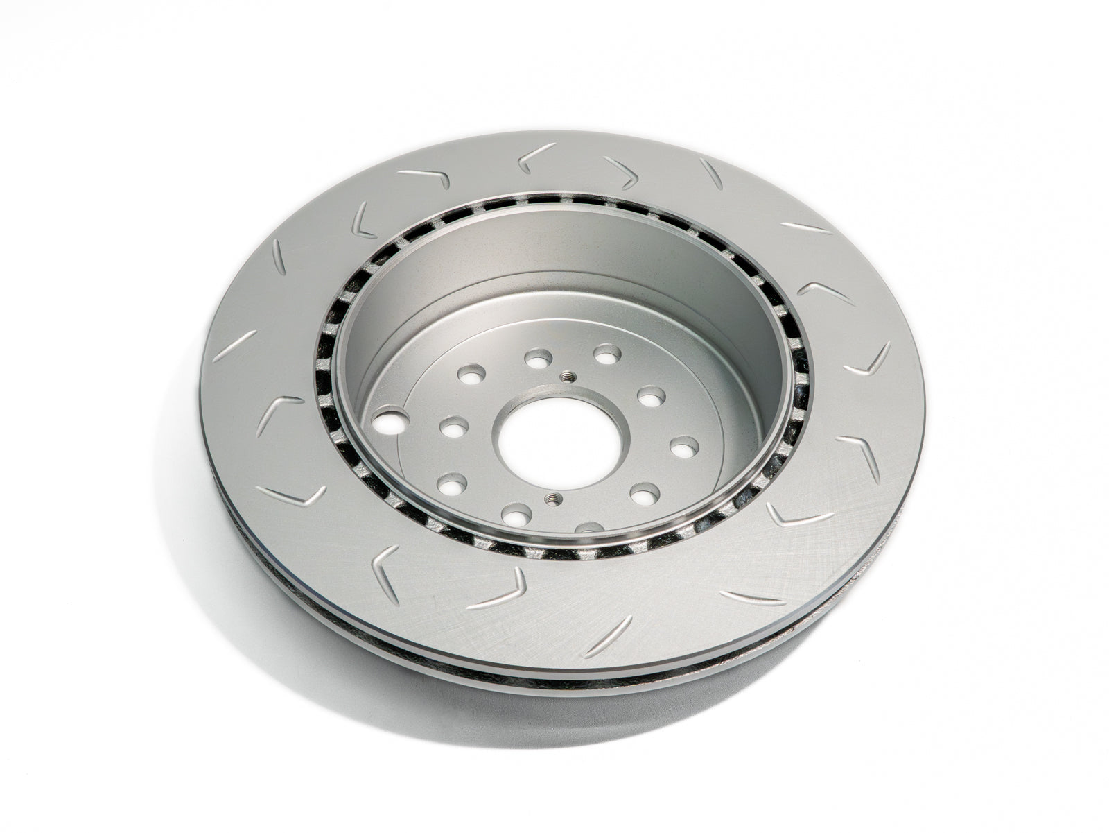 FactionFab Slotted Rear Rotor V2 Dual Drilled 5x100/114 Subaru STI 2008-2017