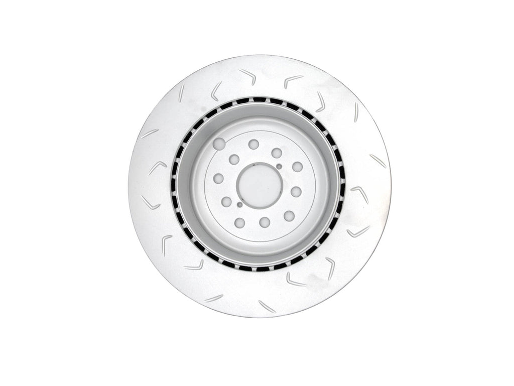 FactionFab Slotted Rear Rotor V2 Dual Drilled 5x100/114 Subaru STI 2018-2021