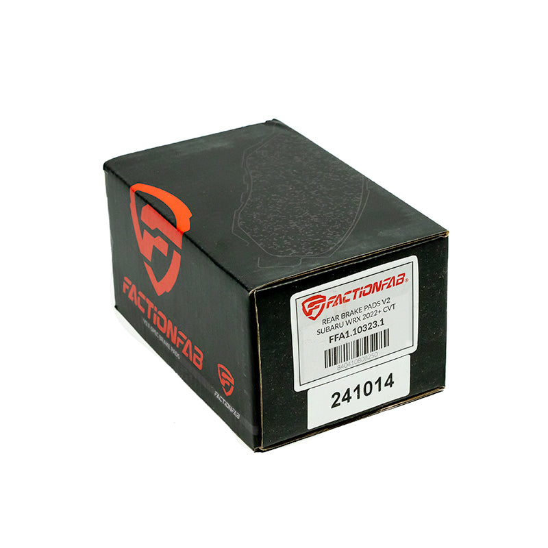 FactionFab V2 Brake Pads - 2022+ Subaru WRX CVT - Rear