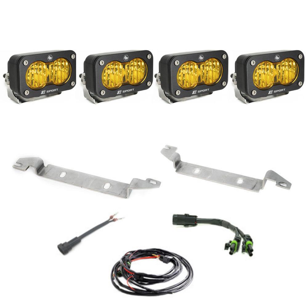 Baja Designs 2023+ Toyota Sequoia S2 Sport Fog Pocket Kit - Baja Amber 448185
