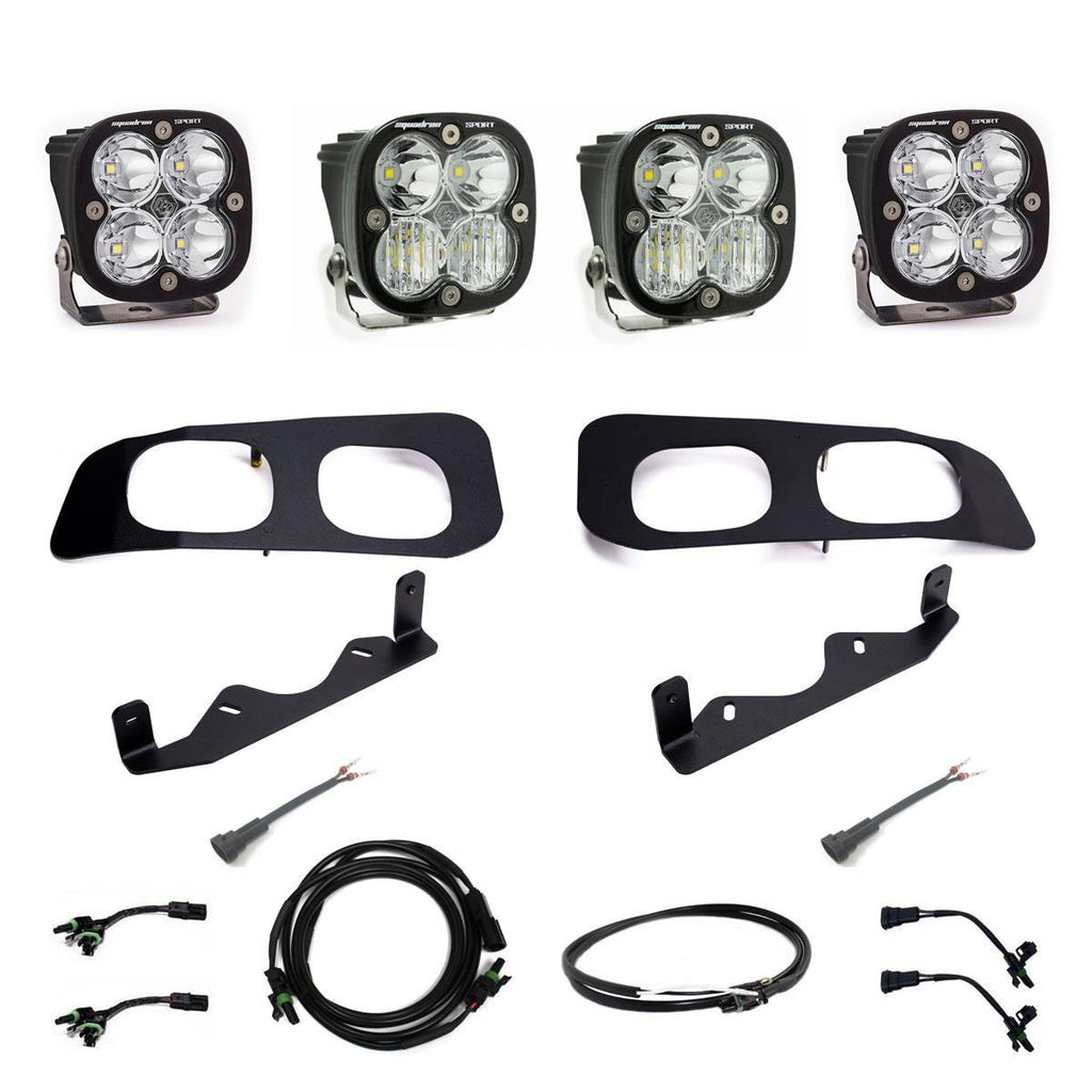 Baja Designs 2023+ Ford F-250/350 Super Duty Squadron Sport Dual Fog Pocket Light Kit w/ Upfitter 448257UP