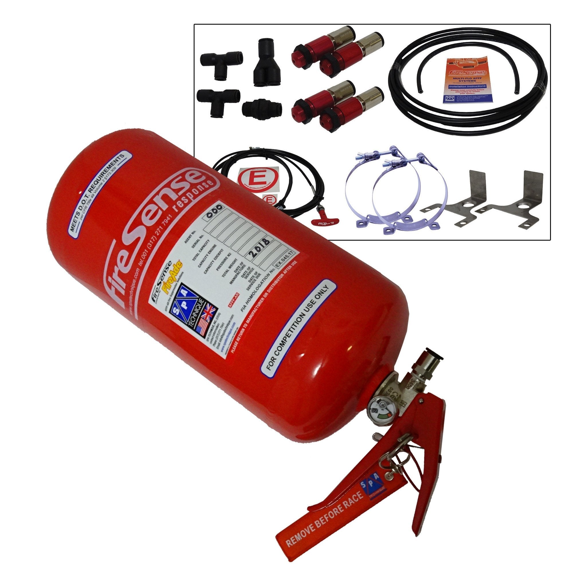 SPA Technique AFFF FIA Fire System - 4 Liter Mechanical Alloy