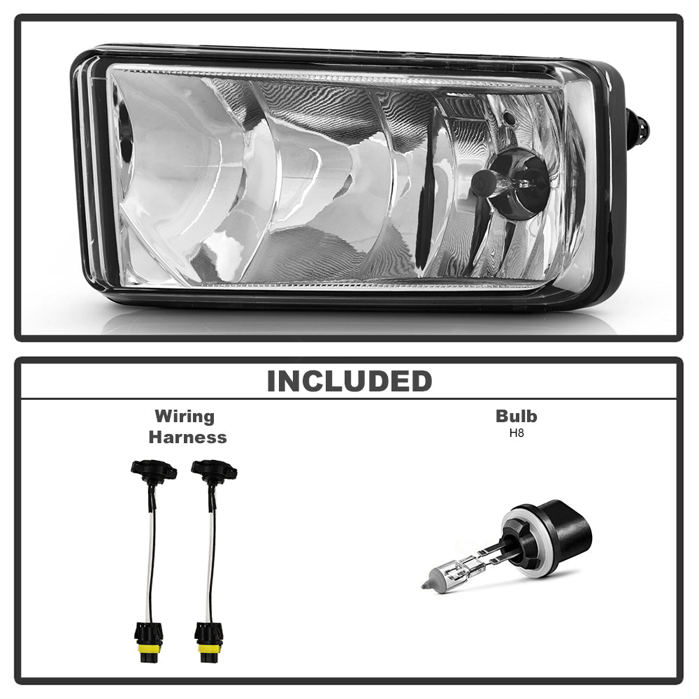 Spyder Chevy Silverado 07-13/Avalanche/Suburban OEM Fog Lights wo/switch Clear FL-CSIL07-C 5043238