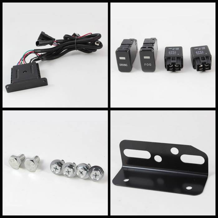 Spyder Toyota FJ Cruiser 07-14 Fog Lights With LED Daytime Running Lights w/swch Blk FL-DRL-TFJ07-BK 5075161