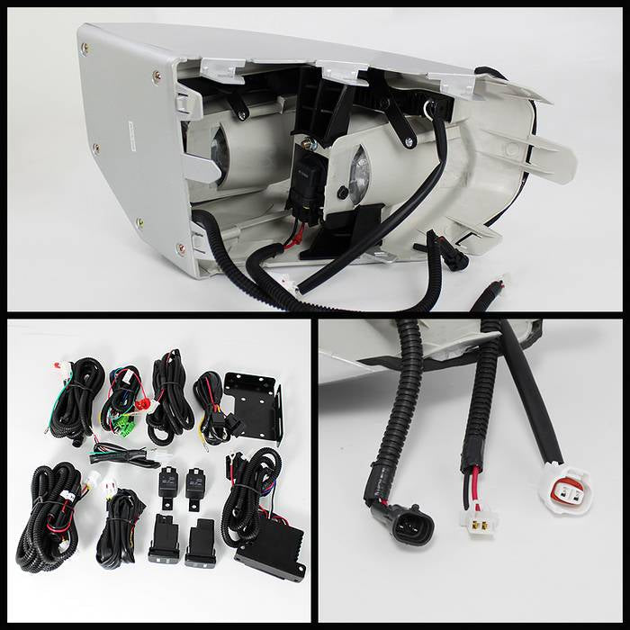 Spyder Toyota FJ Cruiser 07-14 Fog Lights W LED Daytime Running Lights w/swch- Clear FL-DRL-TFJ07-C 5070555