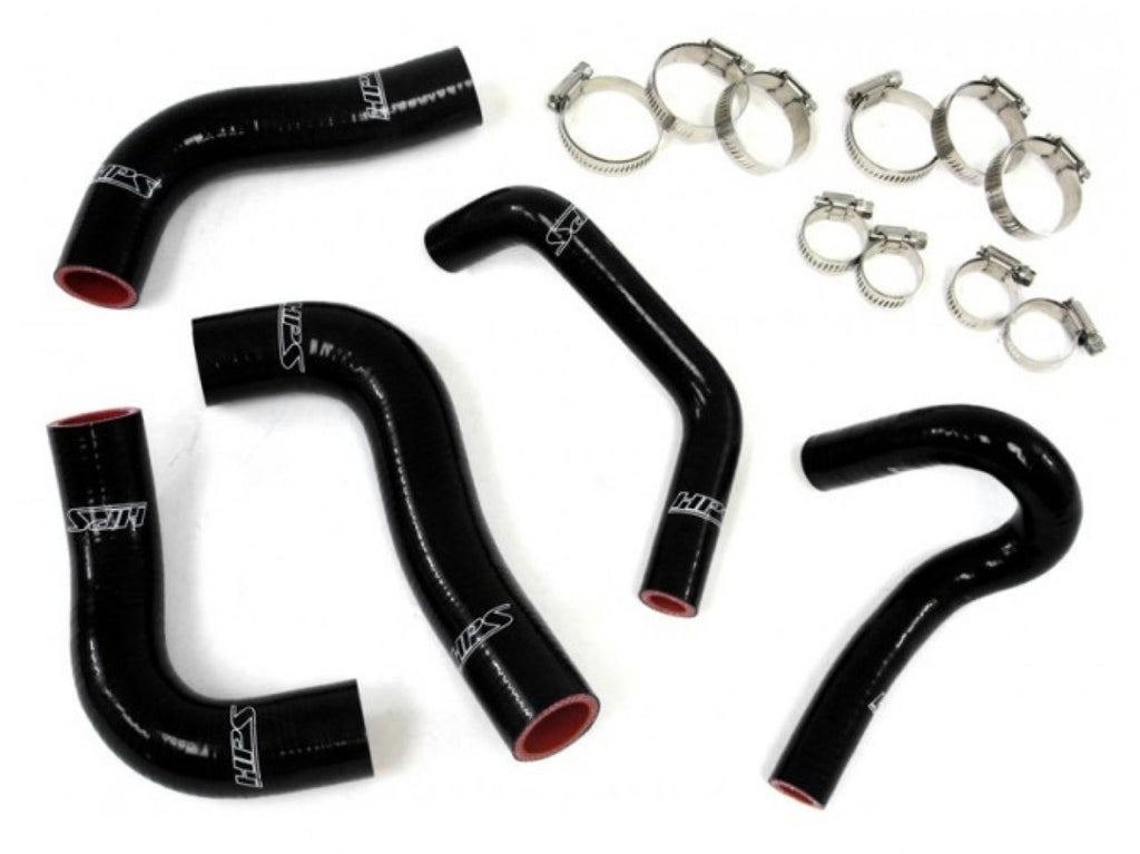 HPS Reinforced Black Silicone Radiator + Heater Hose Kit Coolant Mazda 94-97 Miata 1.8L