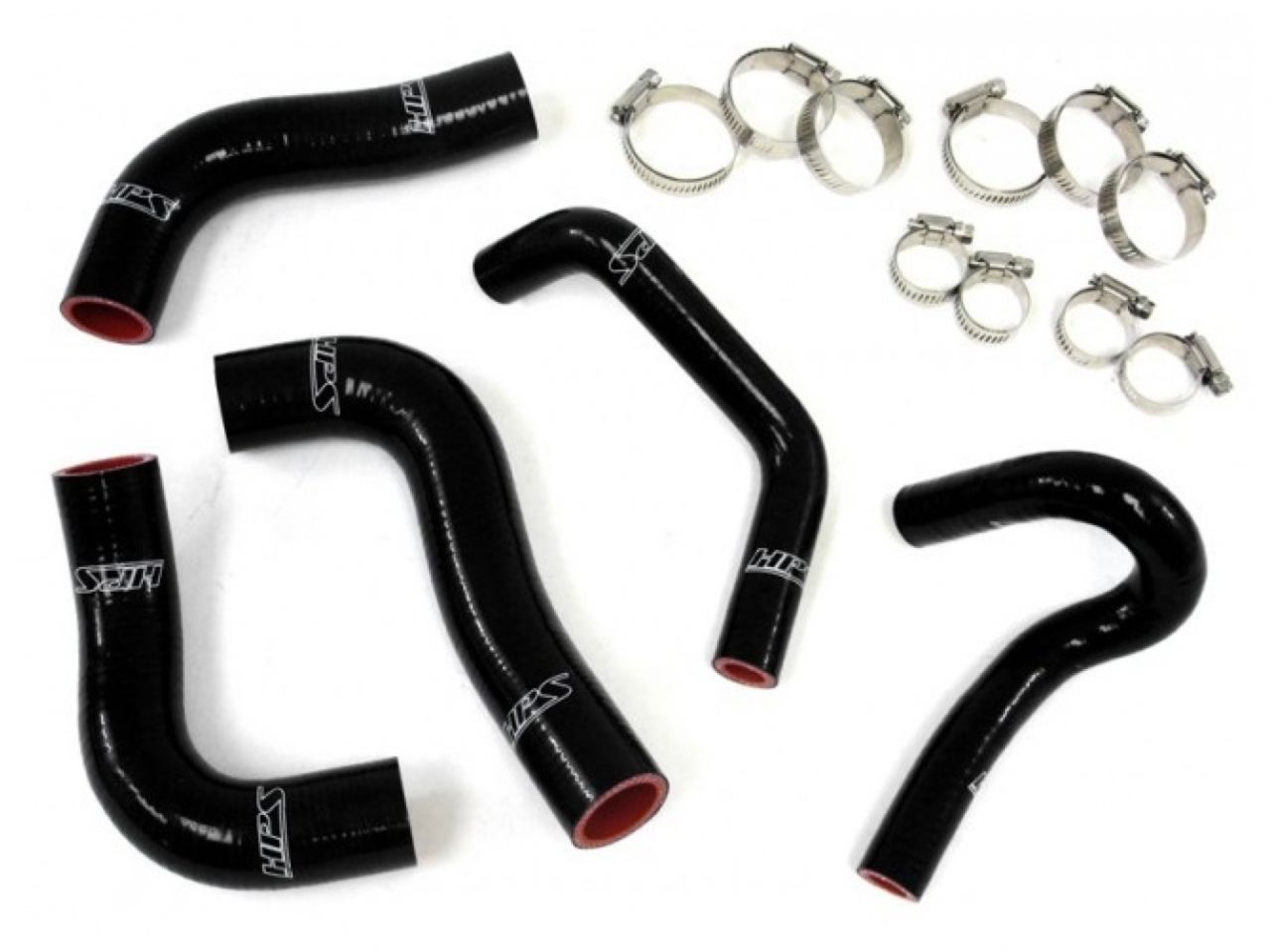 HPS Reinforced Black Silicone Radiator + Heater Hose Kit Coolant Mazda 94-97 Miata 1.8L