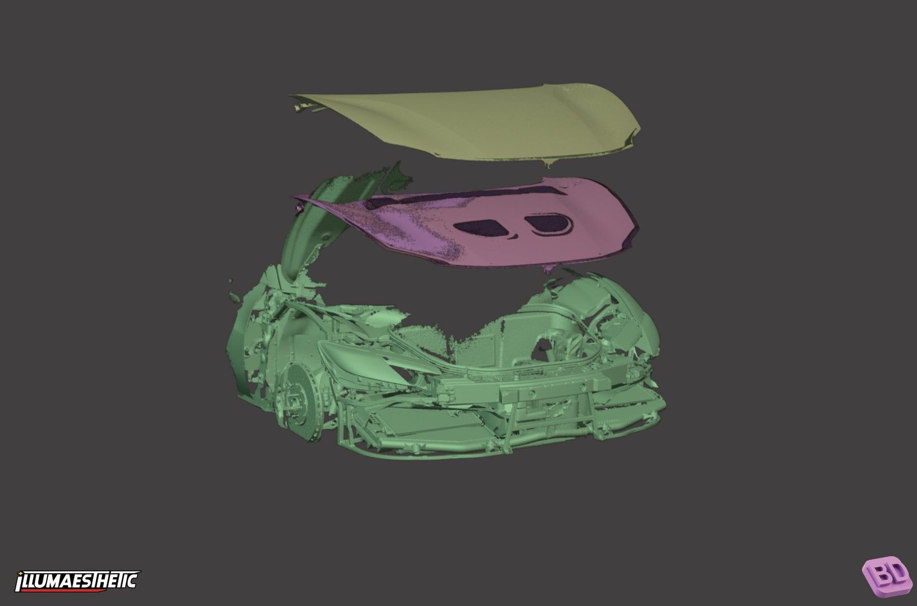 Ferrari 296 GTB (Type F171) 3D Scan (2022+)