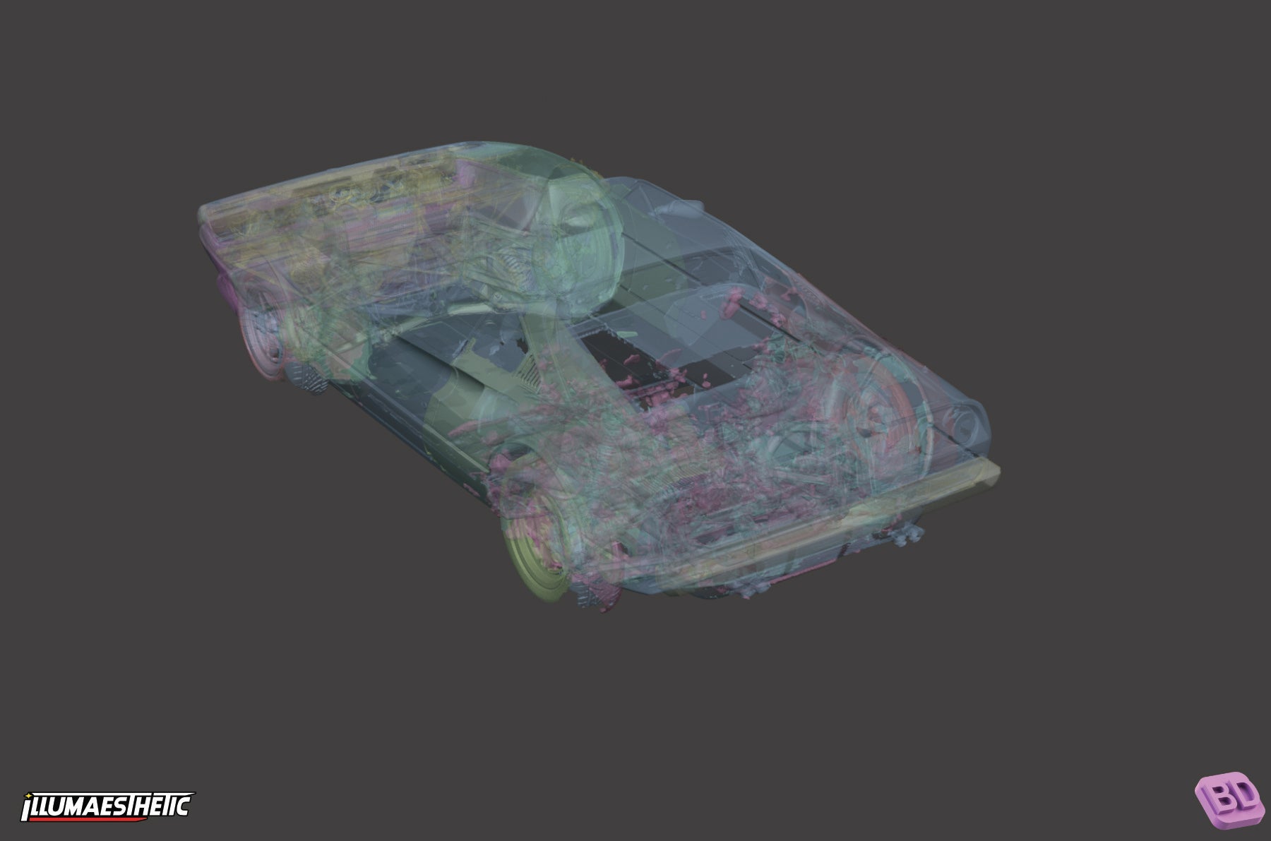 Ferrari 308 GTB 3D Scan (1975-1985)