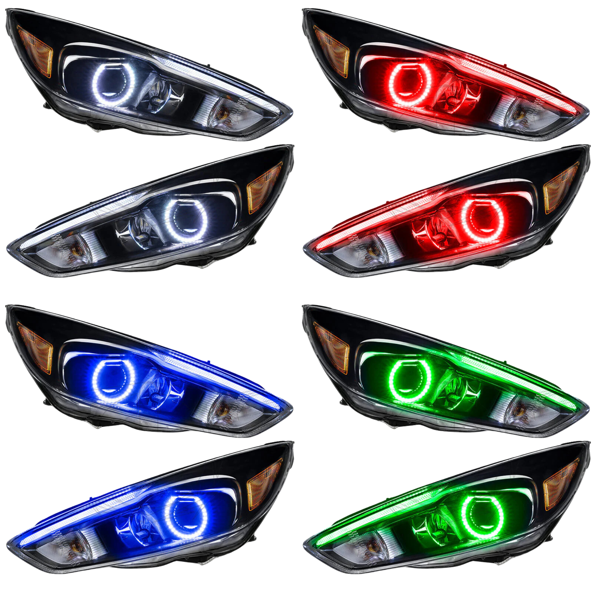Ford Focus RS/ST Flow Series/Color Chasing DRL + Halo (2015-2017)