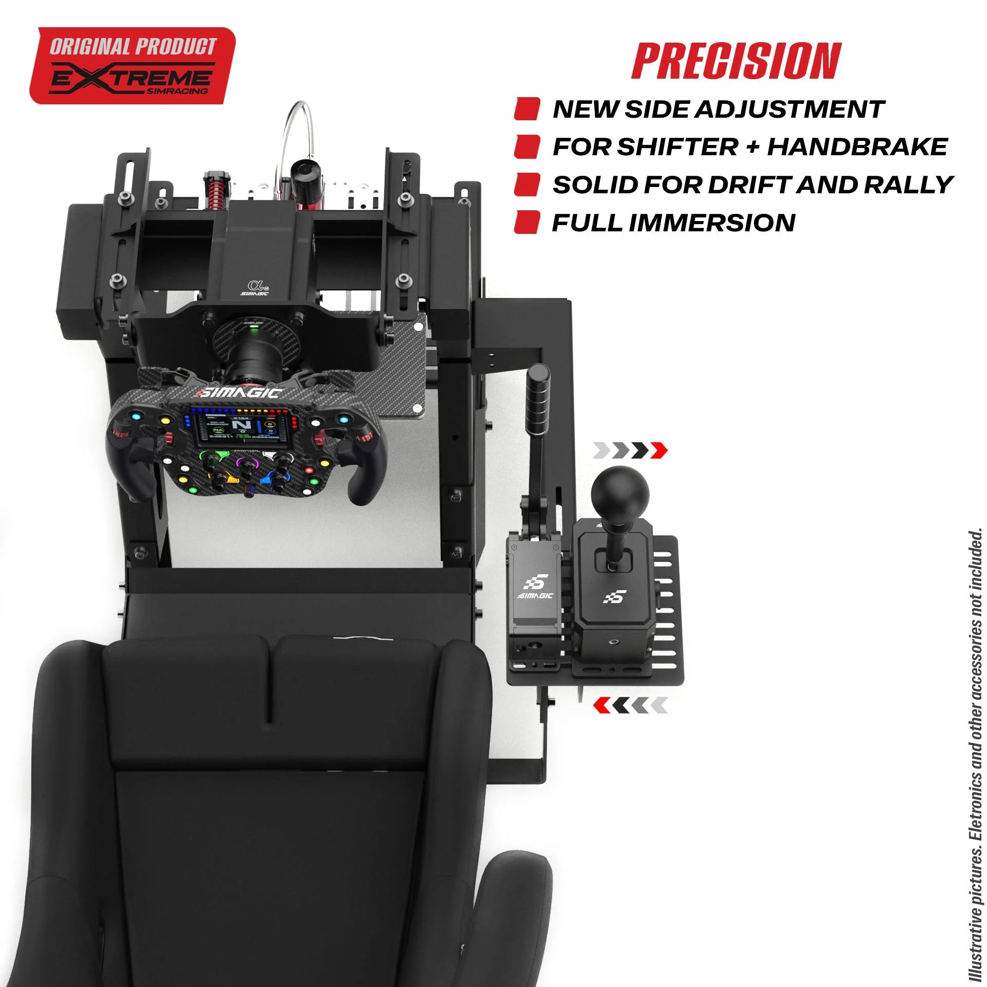 GEAR SHIFTER / HANDBRAKE MOUNT FOR CHASSIS 4.0