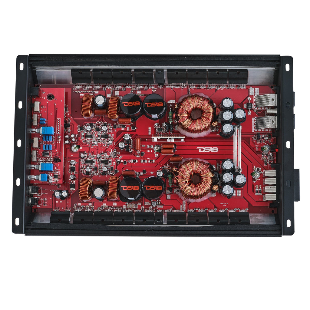 HOOLIGAN KO Full Range Class D 4-Channel Amplifier 4 x 300 Watts Rms @ 4-Ohm Made In Korea