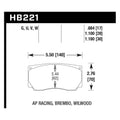 Hawk HB221U.684 Racing Pad - DTC-70 Compound