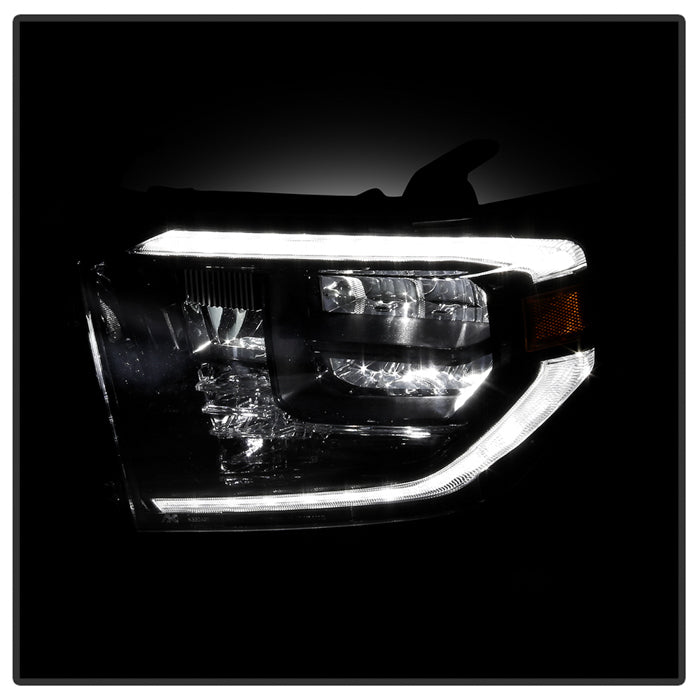 Spyder 14-17 Toyota Tundra OEM LED Headlights Black(Does Not Fit Models With DRL) 9049323