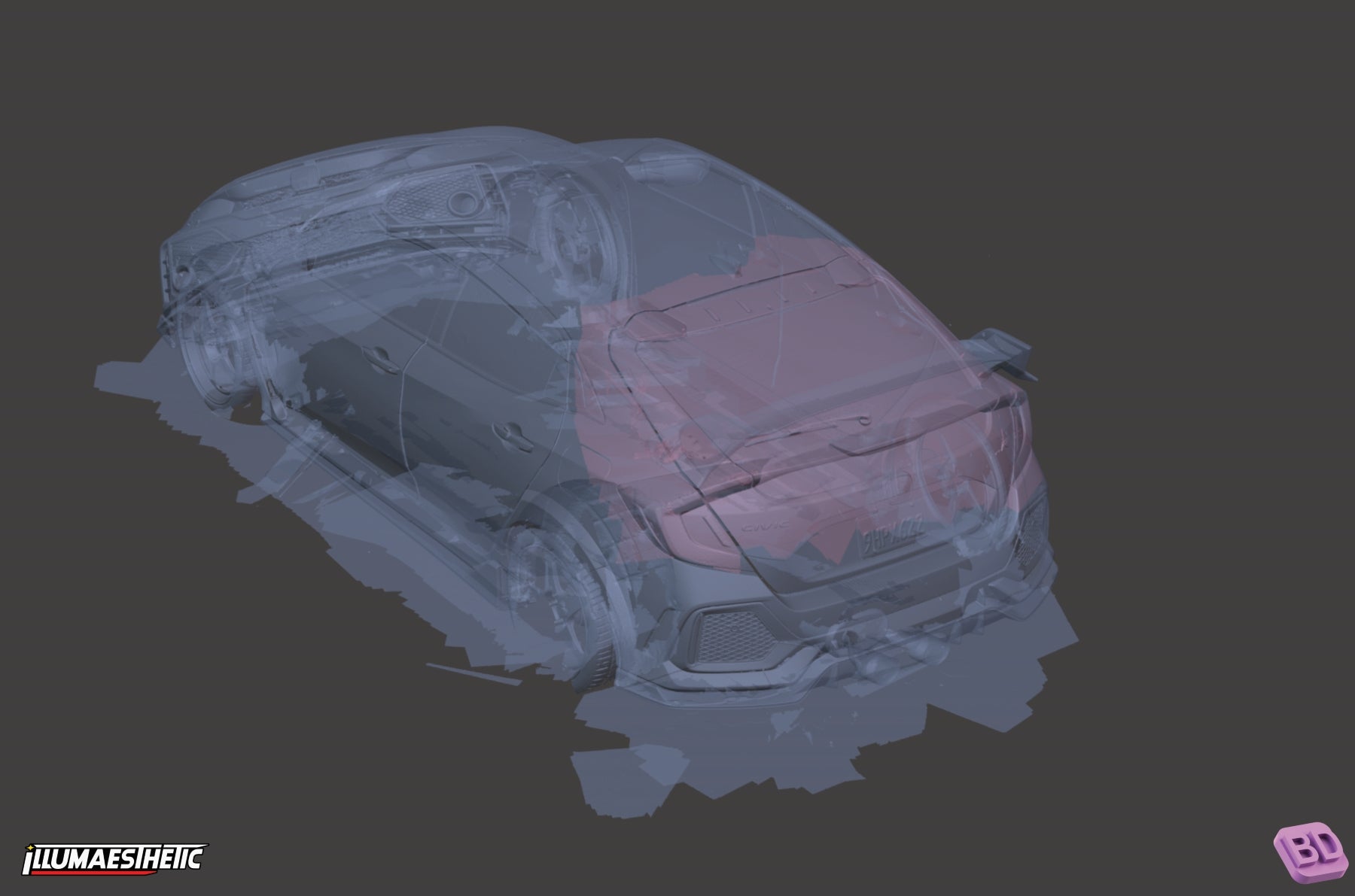 Honda Civic Type R (FK8) 3D Scan (2017-2022)