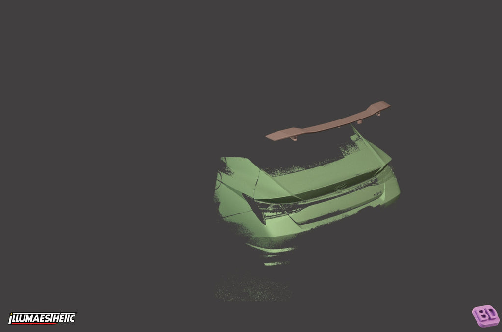 Hyundai Elantra (CN7) N 3D Scan (2020+)