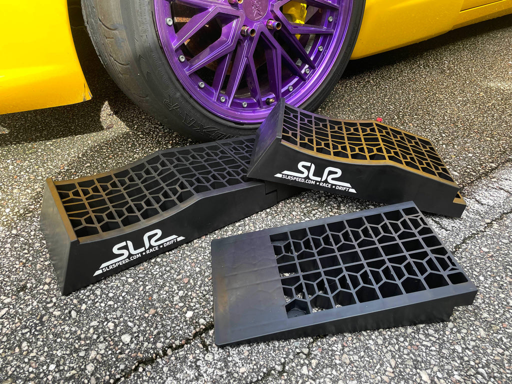 SLR Lightweight Car Ramp Set - No need for Steel! - Split-Style for Easy Jacking