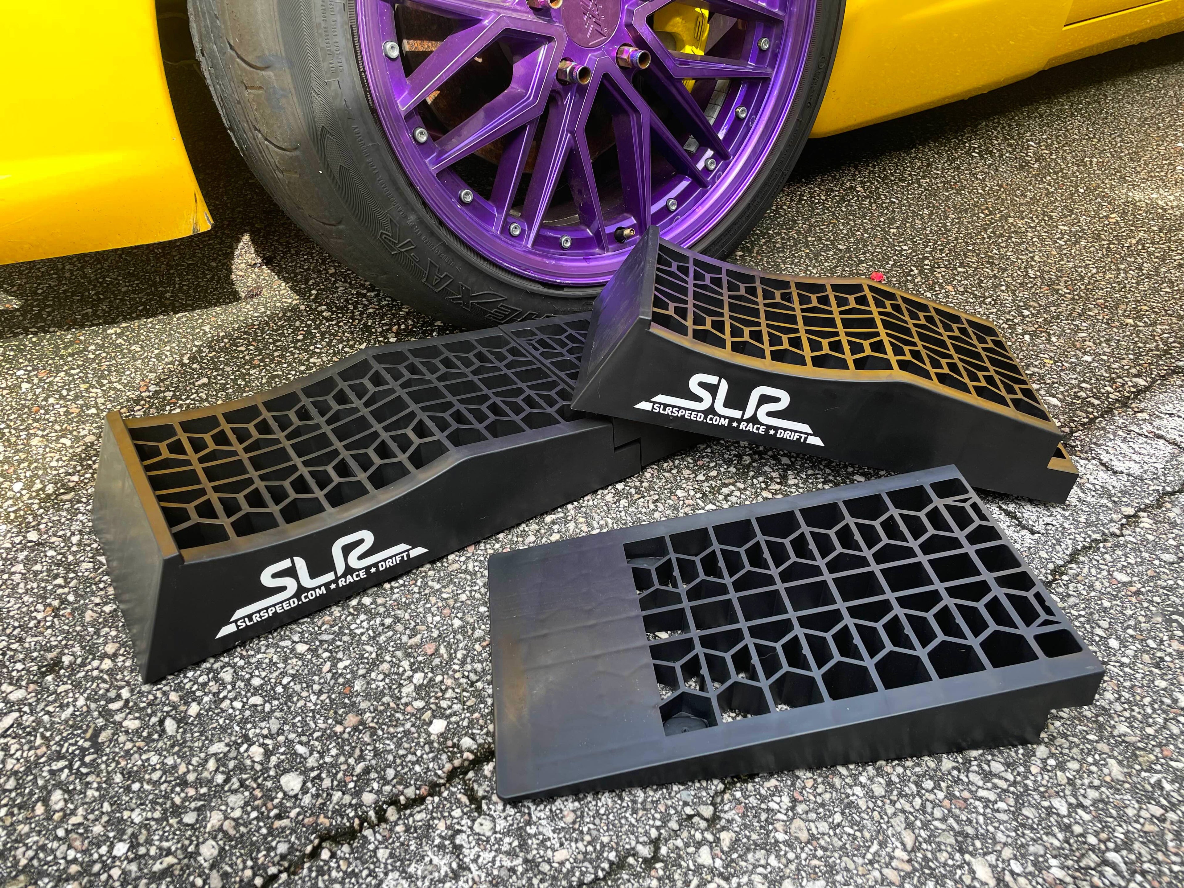SLR Lightweight Car Ramp Set - No need for Steel! - Split-Style for Easy Jacking