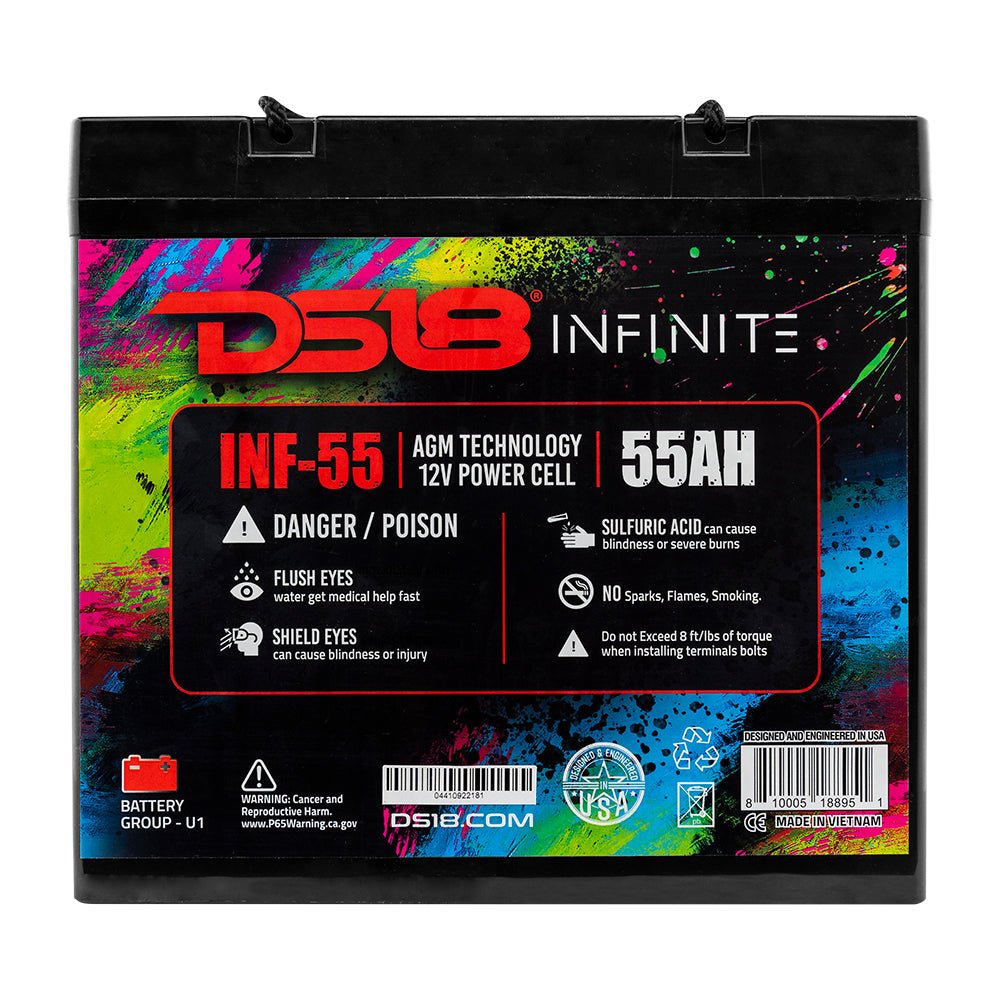 INFINITE 55 AH AGM Power Cell 12 Volt Battery