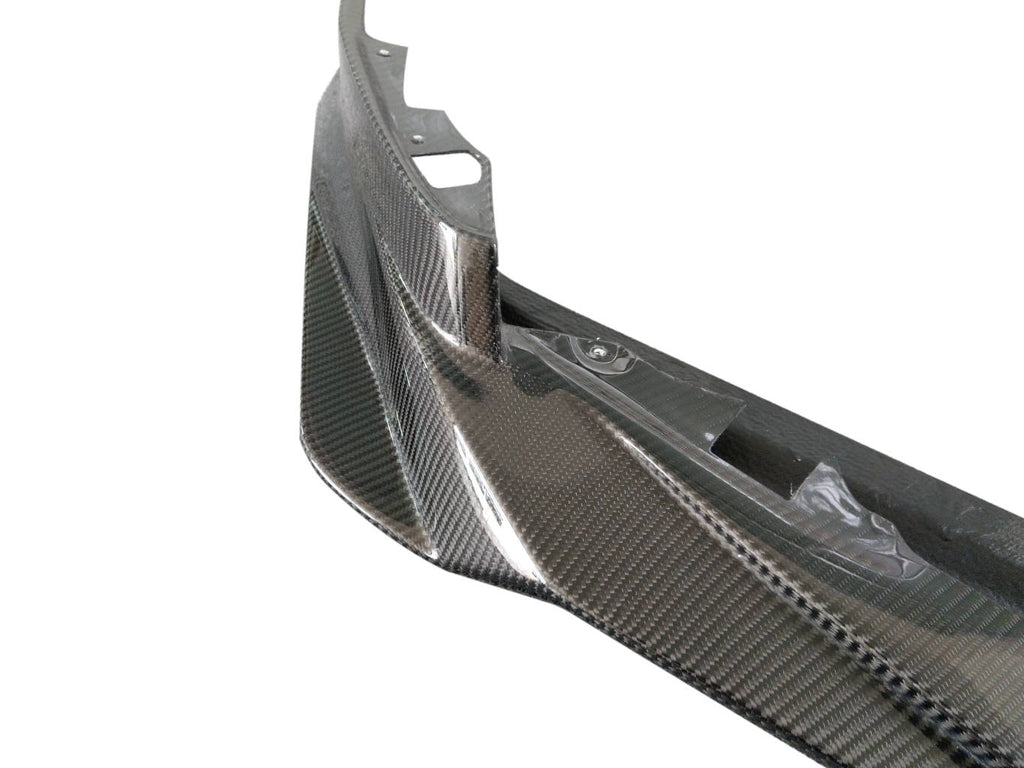 JDMuscle [17-24 GT-R] Carbon Fiber Front Lip - VS Style