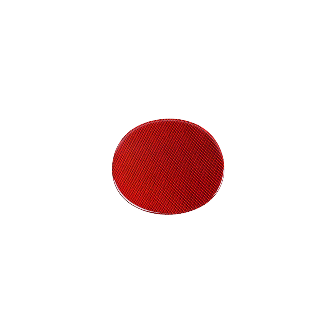 JDMuscle [22-25 WRX] P&S Series Carbon Fiber Fuel Door Cover | Black Carbon Fiber/ Red Carbon Fiber