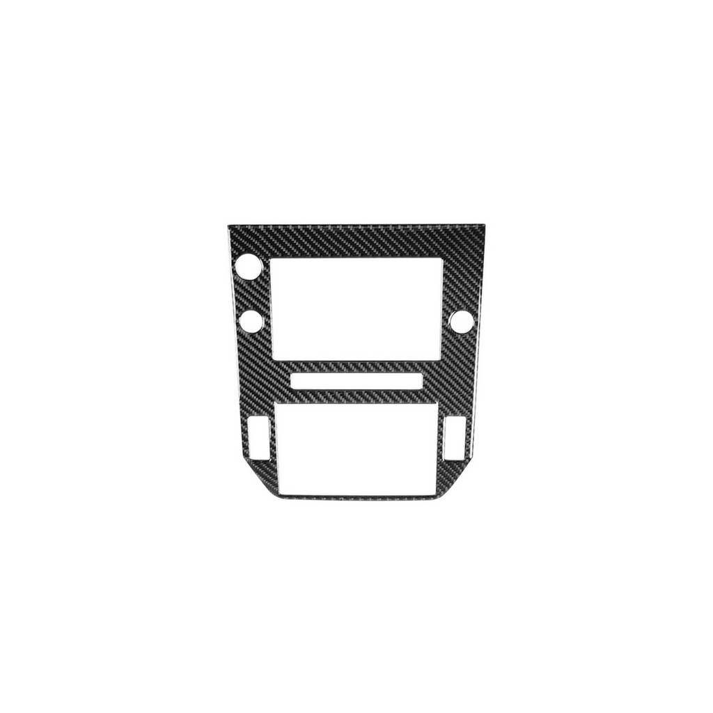 JDMuscle [22-25 WRX] P&S Series Carbon Fiber Infotainment Screen Trim Cover | Black Carbon Fiber/ Red Carbon Fiber
