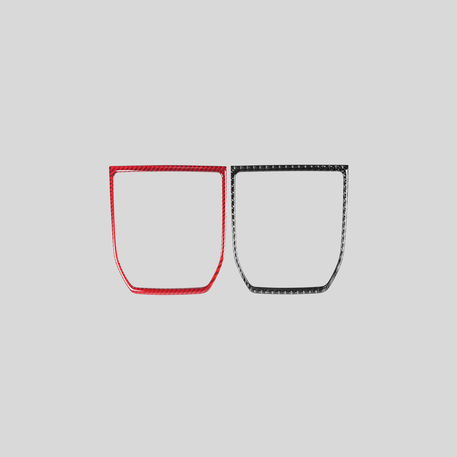 JDMuscle [22-25 WRX] P&S Series Carbon Fiber MT Shifter Trim | Black Carbon Fiber/ Red Carbon Fiber