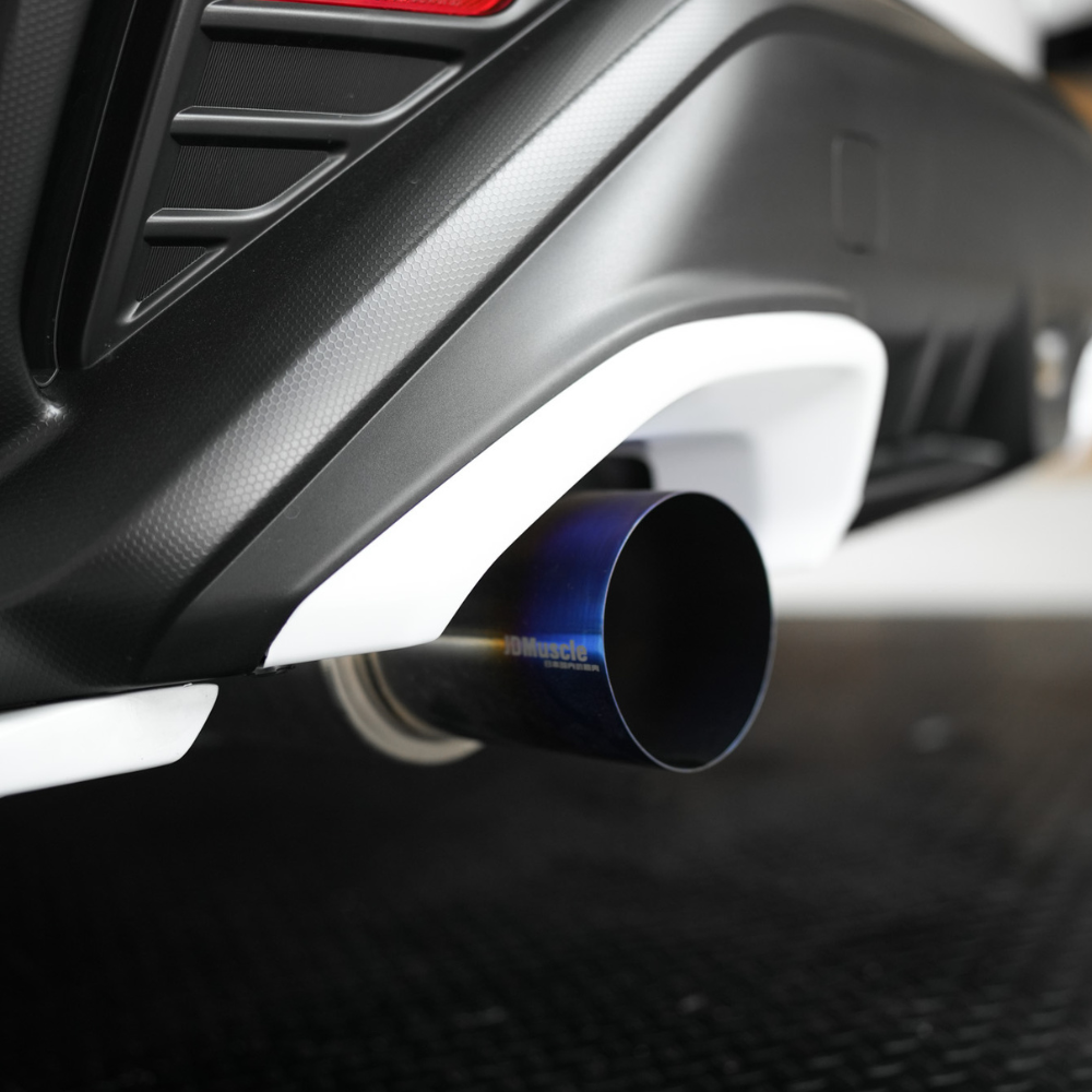 JDMuscle [22-25 WRX] Paint Matched Exhaust Finisher Trim Replacements