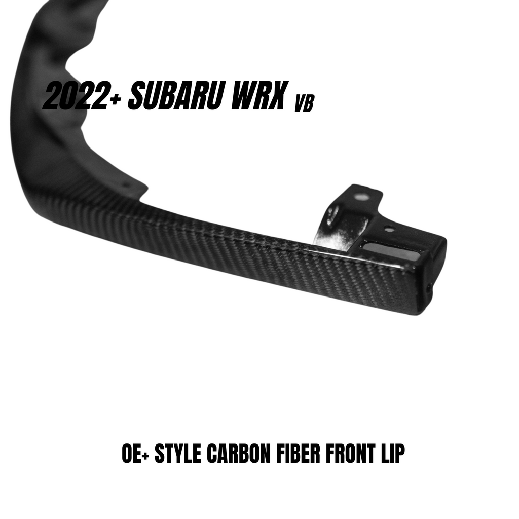 JDMuscle [22-25 WRX] Tanso Carbon Fiber Front Lip OE+ Style