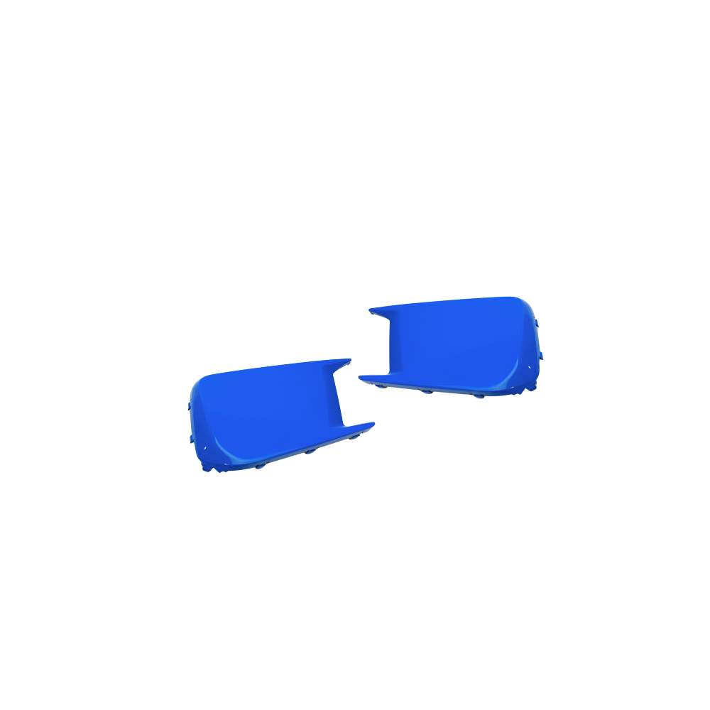 JDMuscle [18-21 WRX/STI] Fog Light Covers -  Paint Matched / Gloss Black